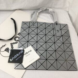 New Bao Bao Issey Miyake Lucent Tote Bag Silver